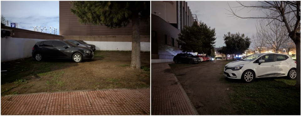 Τα παρκαρισμένα μέσα στο πάρκο το βράδυ της 12ης Ιανουαρίου 2025. Εκείνο το βράδυ λειτουργούσε μόνο το NOX.