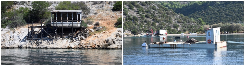 Ερειπωμένες εγκαταστάσεις στον Σαρωνικό Κόλπο.