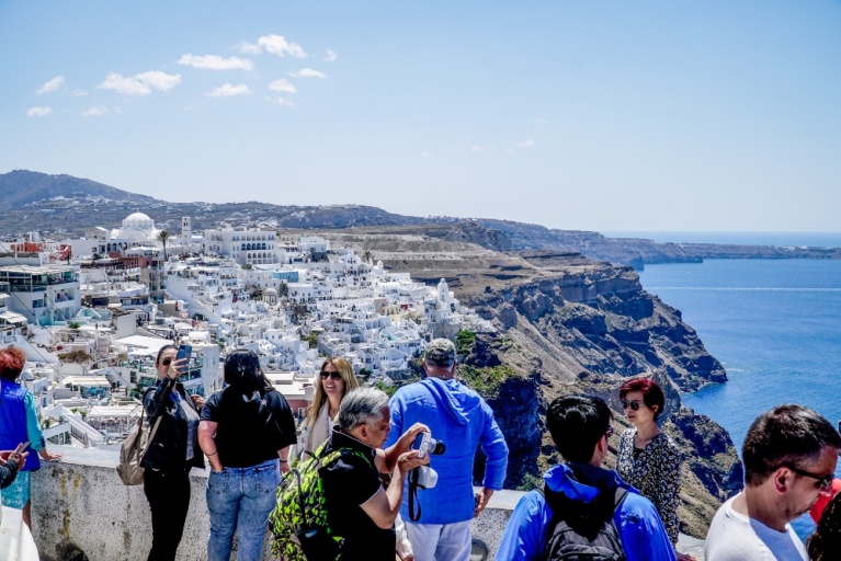Σαντορίνη, Απρίλιος 2023. [Γιώργος Κονταρίνης/Eurokinissi]
