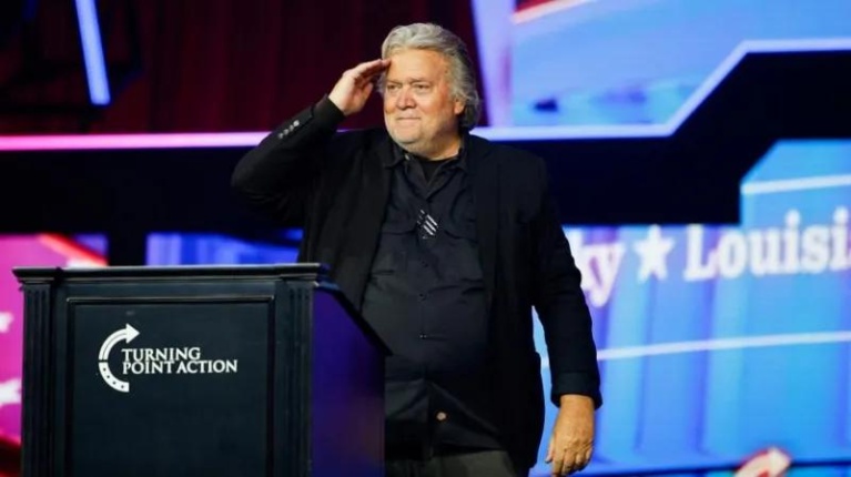 Steve Bannon says 'Maga army' ready, as he reports to prison