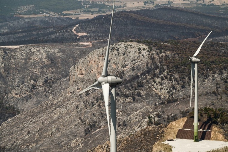 Ανεμογεννήτριες στον Κιθαιρώνα στη Βοιωτία. [Μιχάλης Καραγιάννης/Eurokinissi]