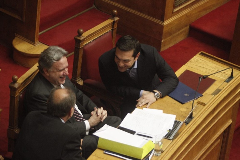 Συζήτηση στην Ολομέλεια της Βουλής του σχεδίου νόμου του Υπουργείου Εργασίας, Κοινωνικής Ασφάλισης και Κοινωνικής Αλληλεγγύης "Ενιαίο Σύστημα Κοινωνικής Ασφάλειας - Μεταρρύθμιση ασφαλιστικού-συνταξιοδοτικού συστήματος - Ρυθμίσεις φορολογίας εισοδήματος και τυχερών παιγνίων και άλλες διατάξεις", την Κυριακή 8 Μαΐου 2016. (EUROKINISSI/ΓΙΩΡΓΟΣ ΚΟΝΤΑΡΙΝΗΣ)