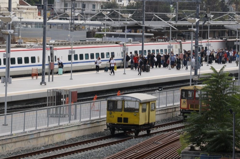 Στιγμιότυπο με αμαξοστοιχία της Hellenic Train, 23/09/2024. [Γιώργος Κονταρίνης/Eurokinissi]