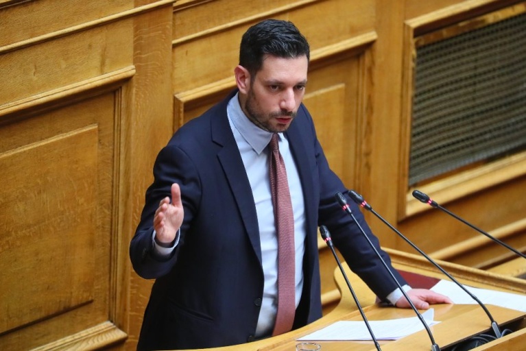Ο αναπλ. υπουργός Μεταφορών Κωνσταντίνος Κυρανάκης στη Βουλή. [Σωτήρης Δημητρόπουλος/Eurokinissi]