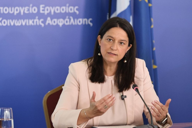 Η υπουργός Εργασίας και Κοινωνικής Ασφάλισης, Νίκη Κεραμέως. [Γιάννης Παναγόπουλος/Eurokinissi]
