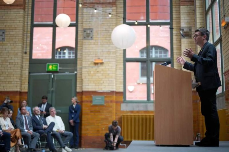 The Labour Party’s Andy Burnham during an event in June in Manchester, England.