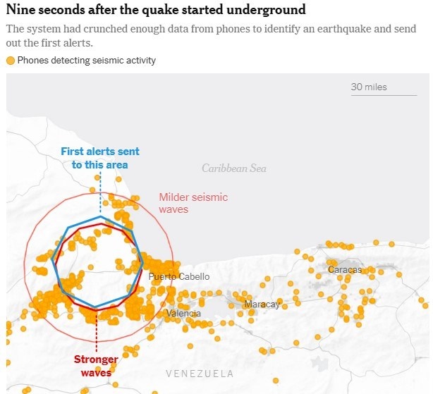 How Phones Alerted Millions Before Quakes Shook Venezuela