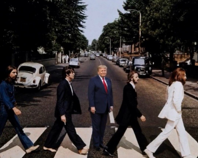 τραμπ με Beatles