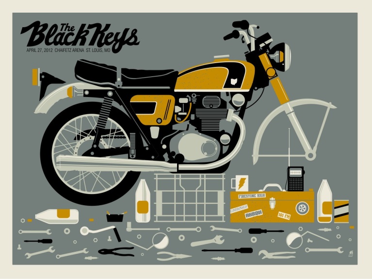 Πόστερ για τους Black Keys από τους Methane Studios. black_keys_st_louis_poster_methane.jpg