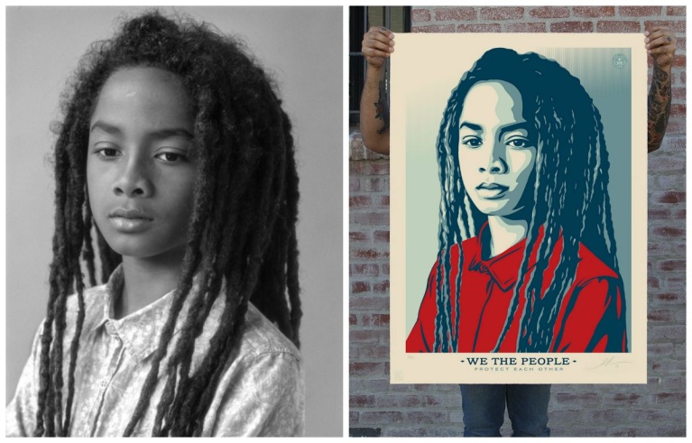«We the people» από τον Shepard Fairey. diallo-we-the-people-collage.jpg