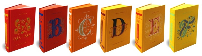 Lettering εικονογράφηση για σειρά βιβλίων της Penguin από την Jessica Hische. jessicahische-penguindropcaps.jpg
