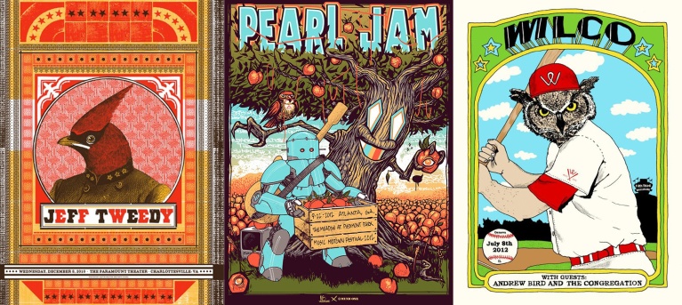 Πόστερ του Nate Duval για τους Jeff Tweedy, Pearl Jam, Wilco. nate3.jpg