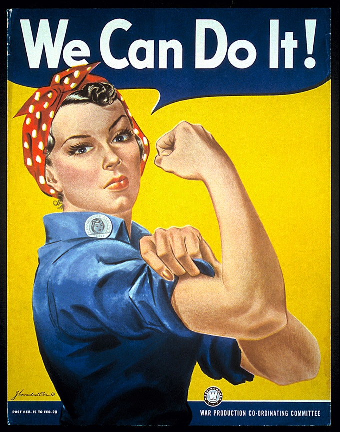 «We can Do it« από τον J. Howard Miller (1942). nmah-87-13107.jpg