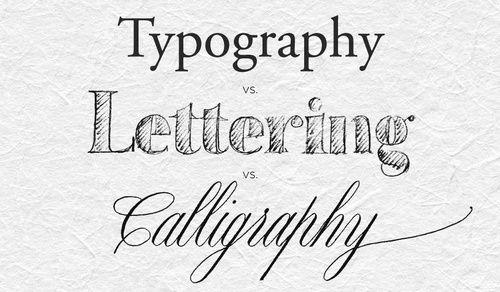 Η τυπογραφία, το lettering και η καλλιγραφία έχουν ομοιότητες, αλλά δεν είναι τα ίδια. typography-lettering-calligraphy.jpeg