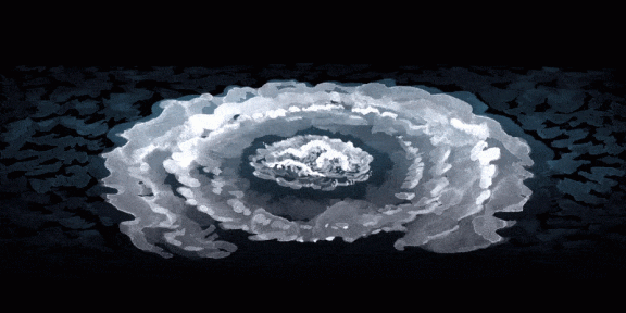 September 26, 2022: Huge amounts of methane gas bubble up to the surface from the destroyed pipes at the bottom of the sea