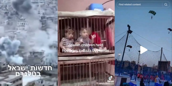 Δεν είναι η Γάζα, αλλά η Συρία. Τα μωρά δεν είναι αιχμάλωτα Ισραηλινάκια. Αυτοί οι paragliders δεν είναι της Χαμάς.