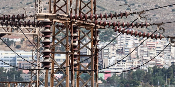 Πυλώνας υψηλής τάσης της ΔΕΗ. [Γιάννης Παναγόπουλος/Eurokinissi]